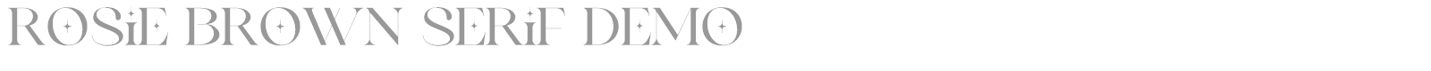 Rosie Brown Serif font preview